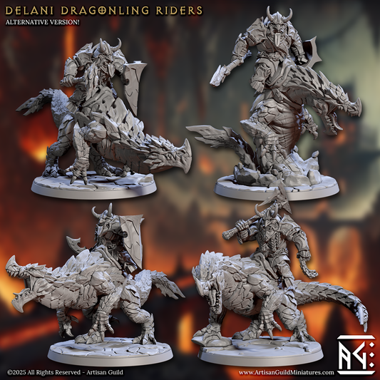 Magmaforged Dragonling Riders - 4 Modular Unit