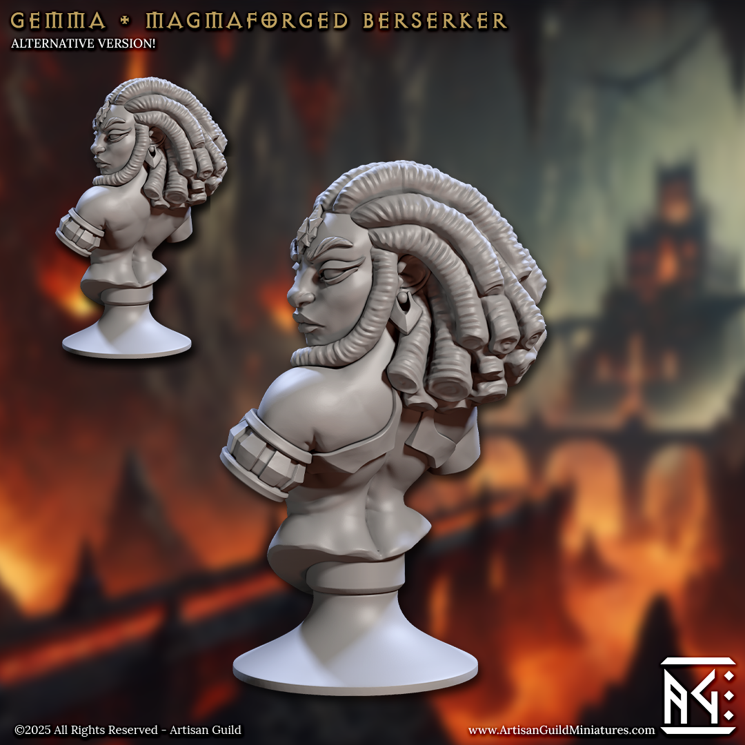 Büste - Gemma, Magmaforged Berserker Pinup