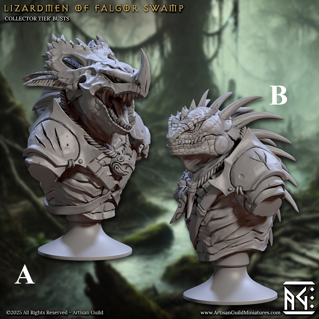 Büste - Lizardman of Falgor