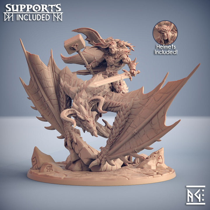 Krommir without Helmet on Dragonpeak Wyvern