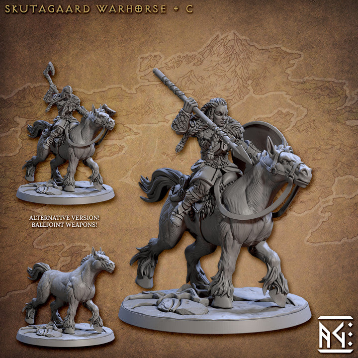 Northmen Huskarls Horse Riders - 4 Modular Unit