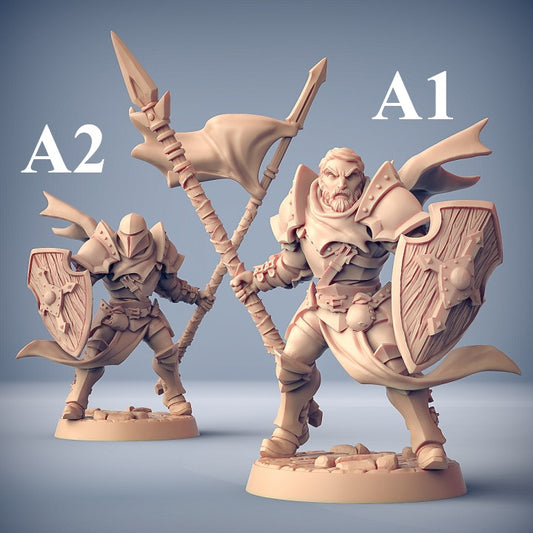 Human Fighters Guild - 5 Modular Unit with Helmets