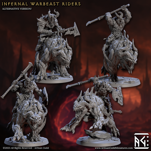 Infernal Warbeast (Belzatu) Riders - 4 Modular Unit