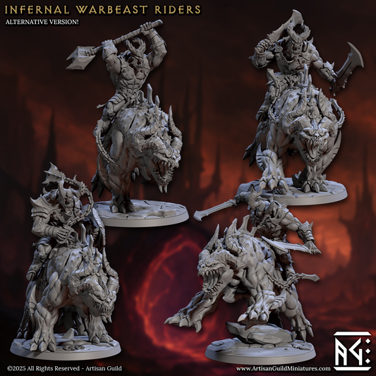 Infernal Warbeast (Belzatu) Riders - 4 Modular Unit