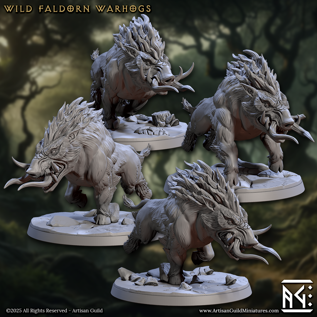 Faldorn Warhog Riders - 4 Modular Unit