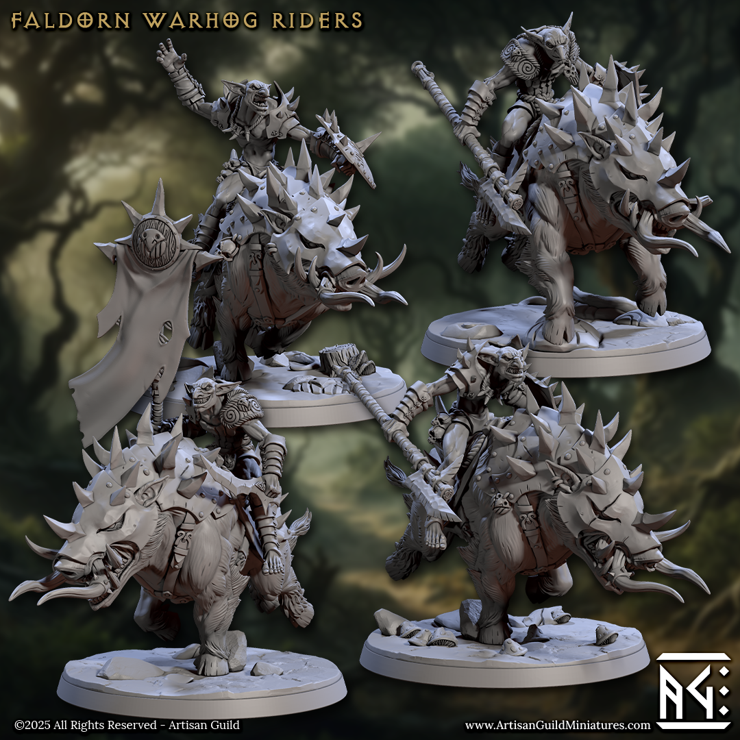 Faldorn Warhog Riders - 4 Modular Unit
