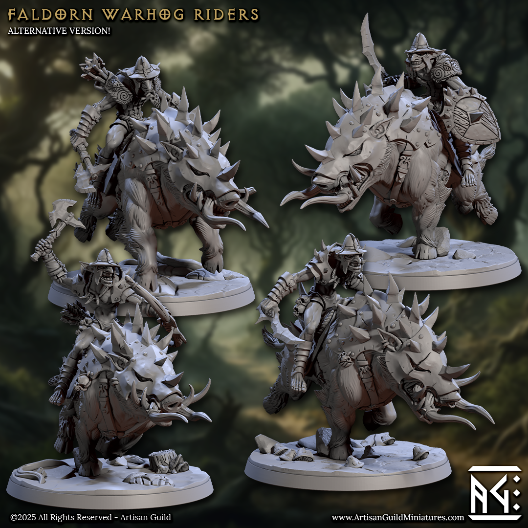 Faldorn Warhog Riders - 4 Modular Unit