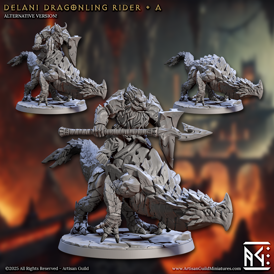 Magmaforged Dragonling Riders - 4 Modular Unit