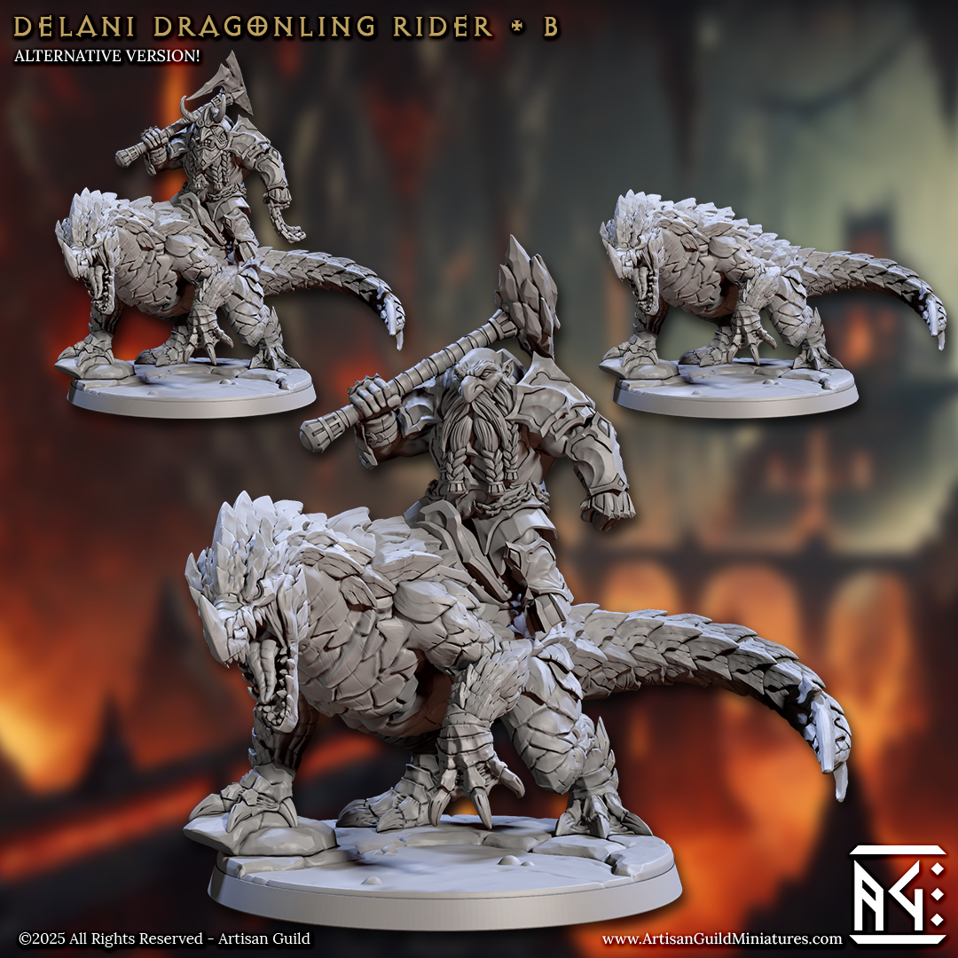 Magmaforged Dragonling Riders - 4 Modular Unit