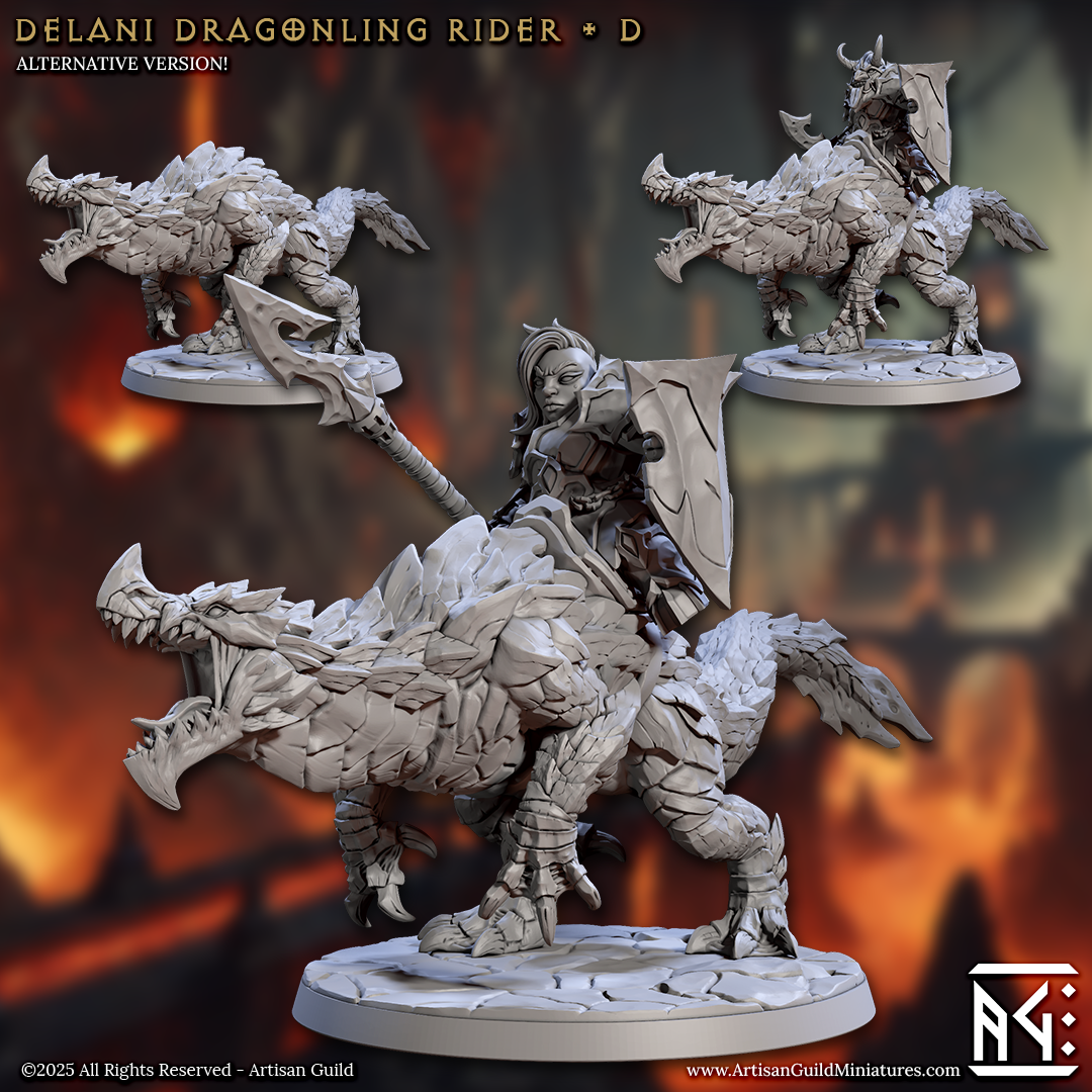 Magmaforged Dragonling Riders - 4 Modular Unit