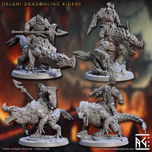 Magmaforged Dragonling Riders - 4 Modular Unit