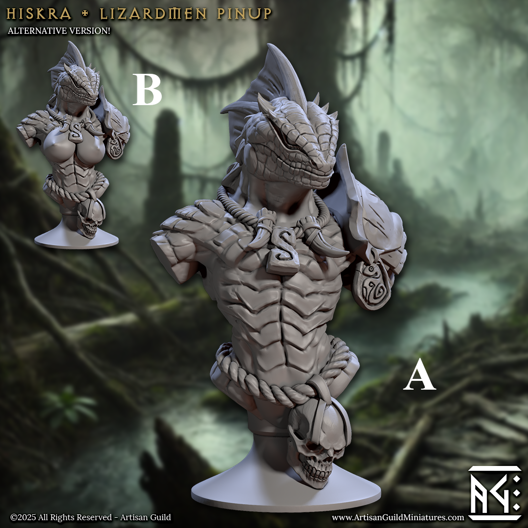 Büste - Hiskra Lizardman Pinup