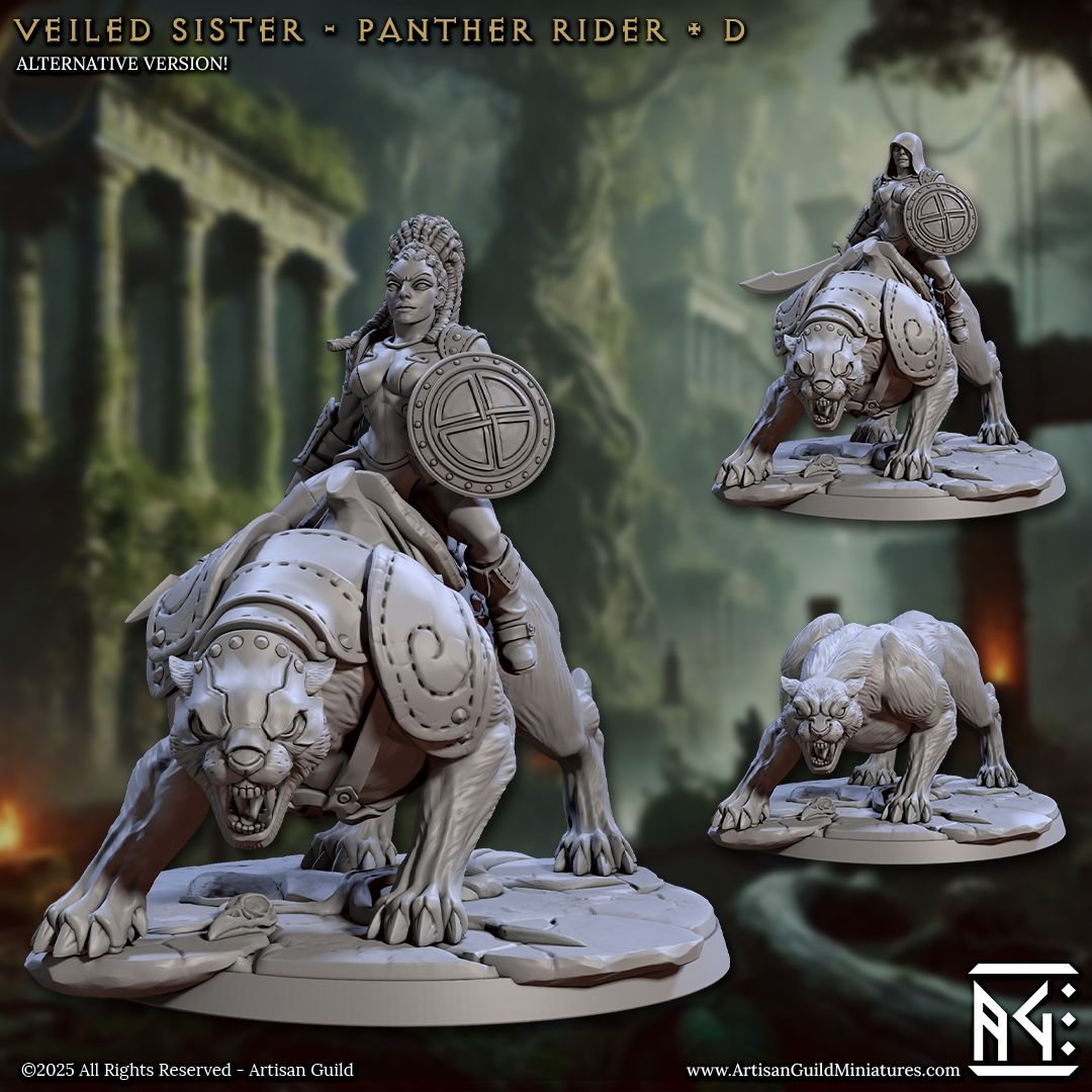 Veiled Sister Panther Riders - 4 Modular Unit