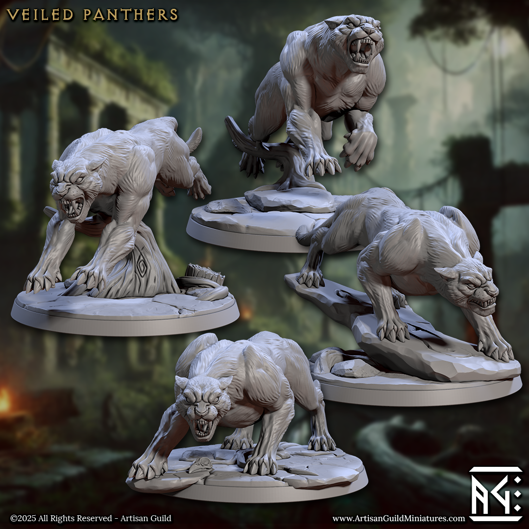 Veiled Sister Panther Riders - 4 Modular Unit