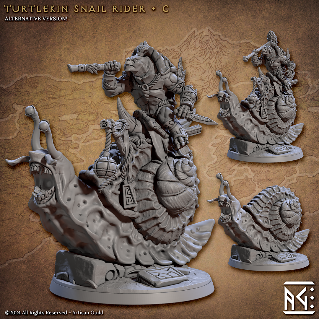 Giant Snail Riders - 4 Modular Unit