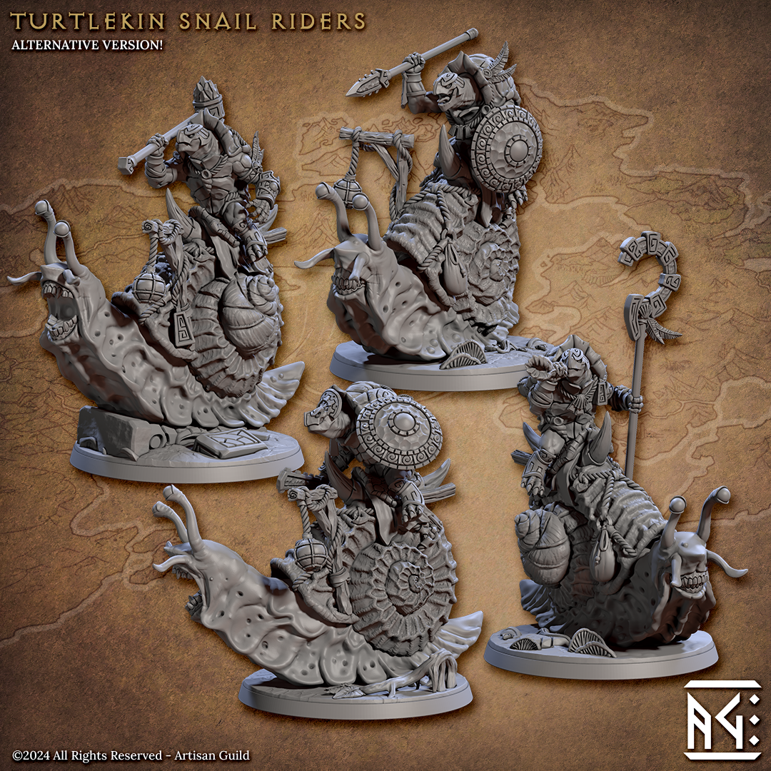 Giant Snail Riders - 4 Modular Unit
