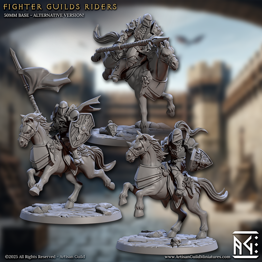 Fighters Guild Riders - 3 Modular Unit with Helmets