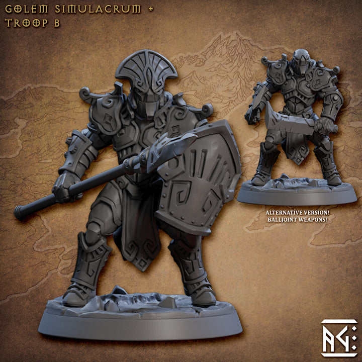 Golem Simulacrum Troopers - 6 Modular Unit