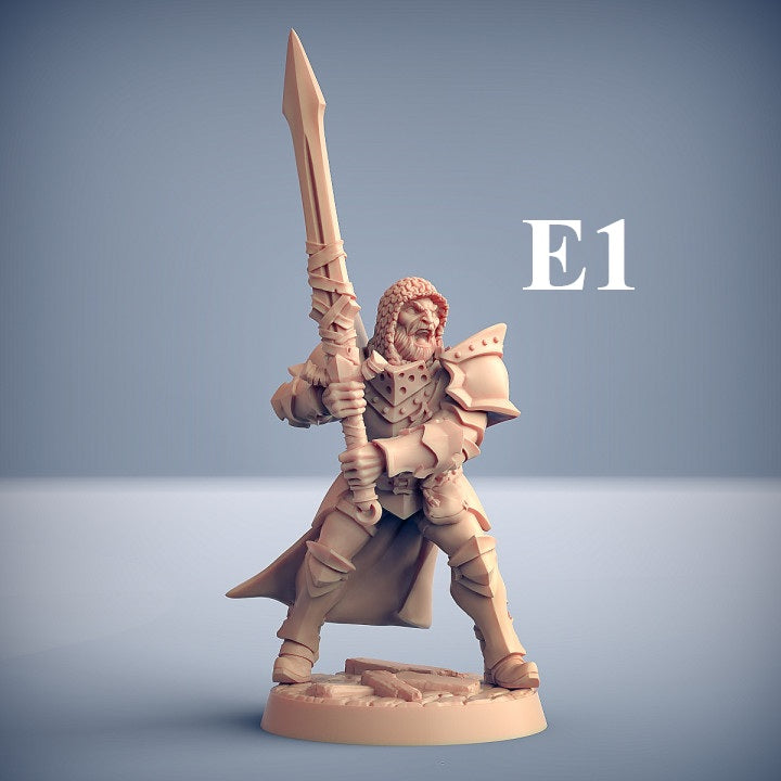 Human Fighters Guild - 6 Modular Unit without Helmets