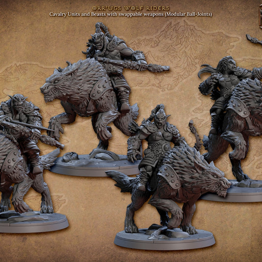 Nomad Orr'ugs Wolf Riders - 4 Modular Unit
