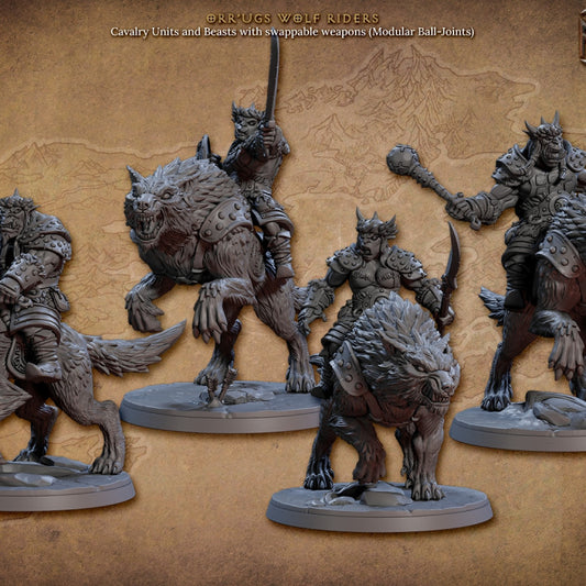 Nomad Orr'ugs Wolf Riders - 4 Modular Unit