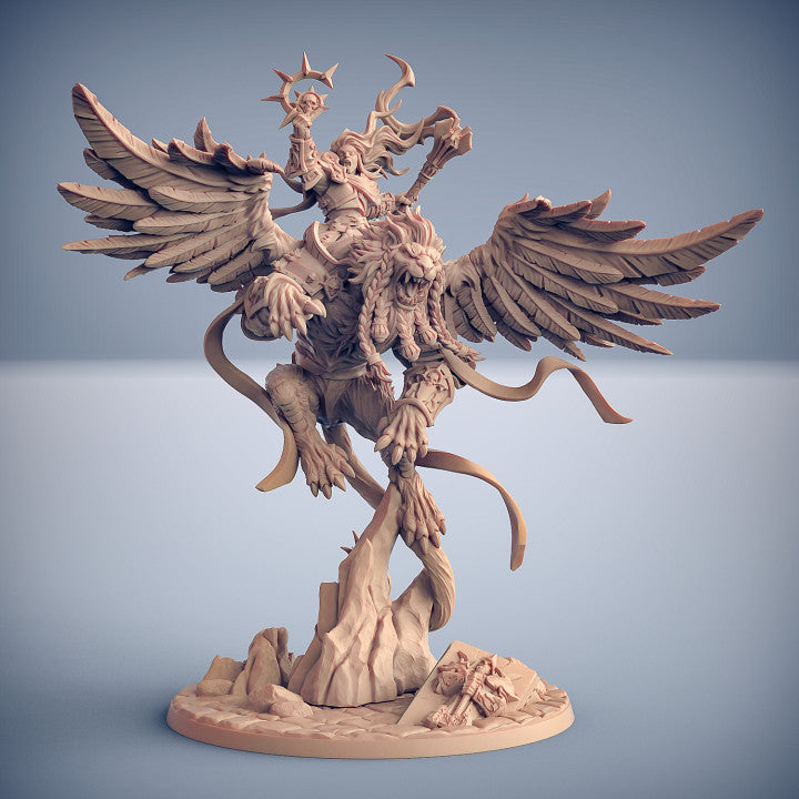 Agata on Proudmane the Winged Lion