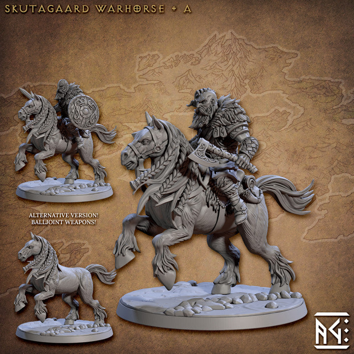 Northmen Huskarls Horse Riders - 4 Modular Unit