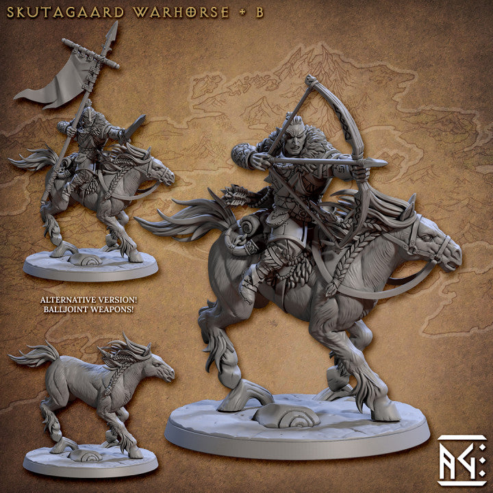 Northmen Huskarls Horse Riders - 4 Modular Unit