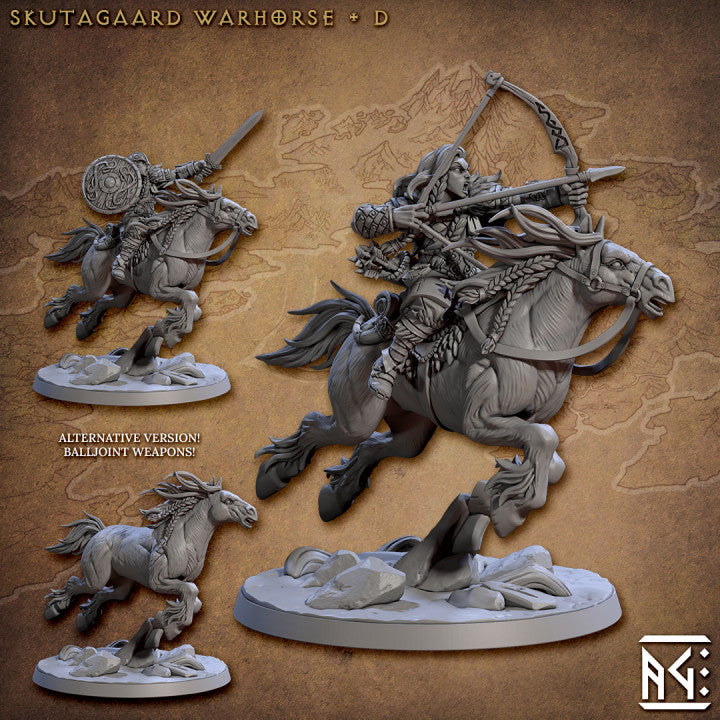 Northmen Huskarls Horse Riders - 4 Modular Unit