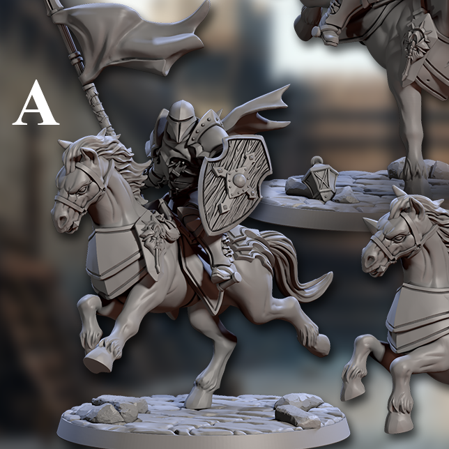 Fighters Guild Riders - 3 Modular Unit with Helmets
