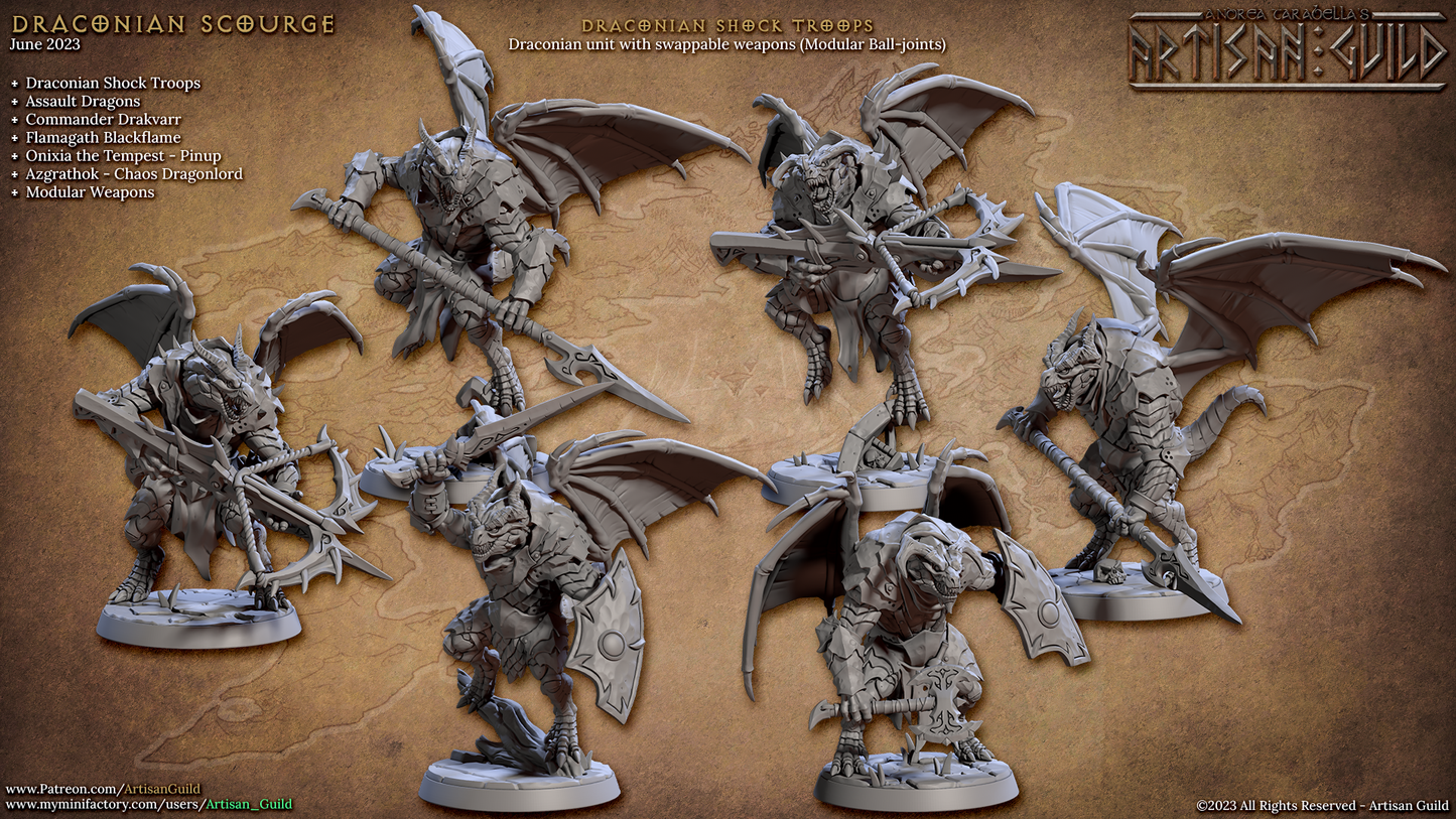 Draconian Shock Troop - 6 Modular Unit