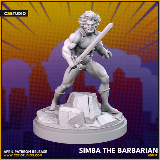 Simba the Barbarian 75mm