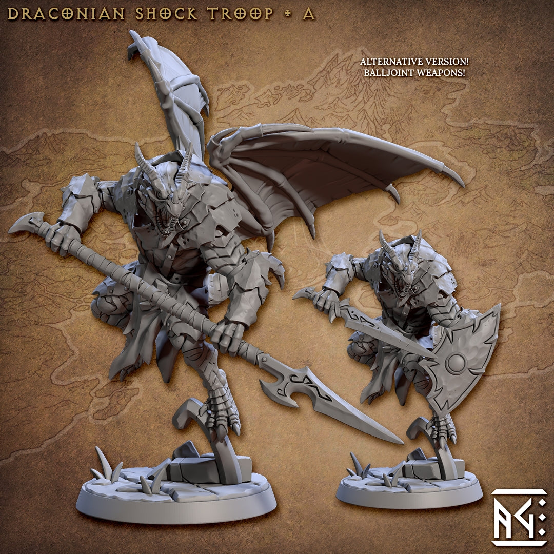Draconian Shock Troop - 6 Modular Unit