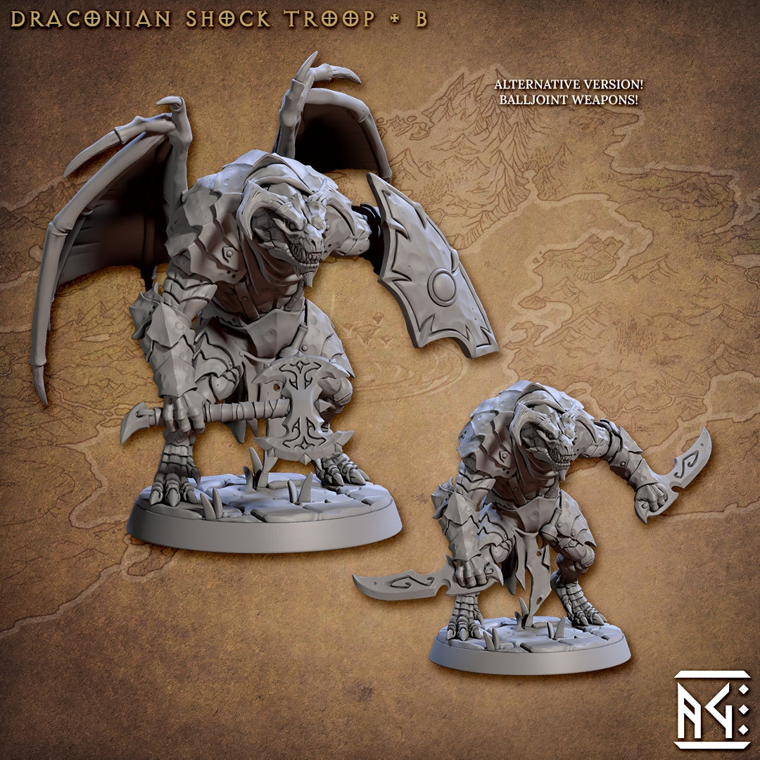 Draconian Shock Troop - 6 Modular Unit