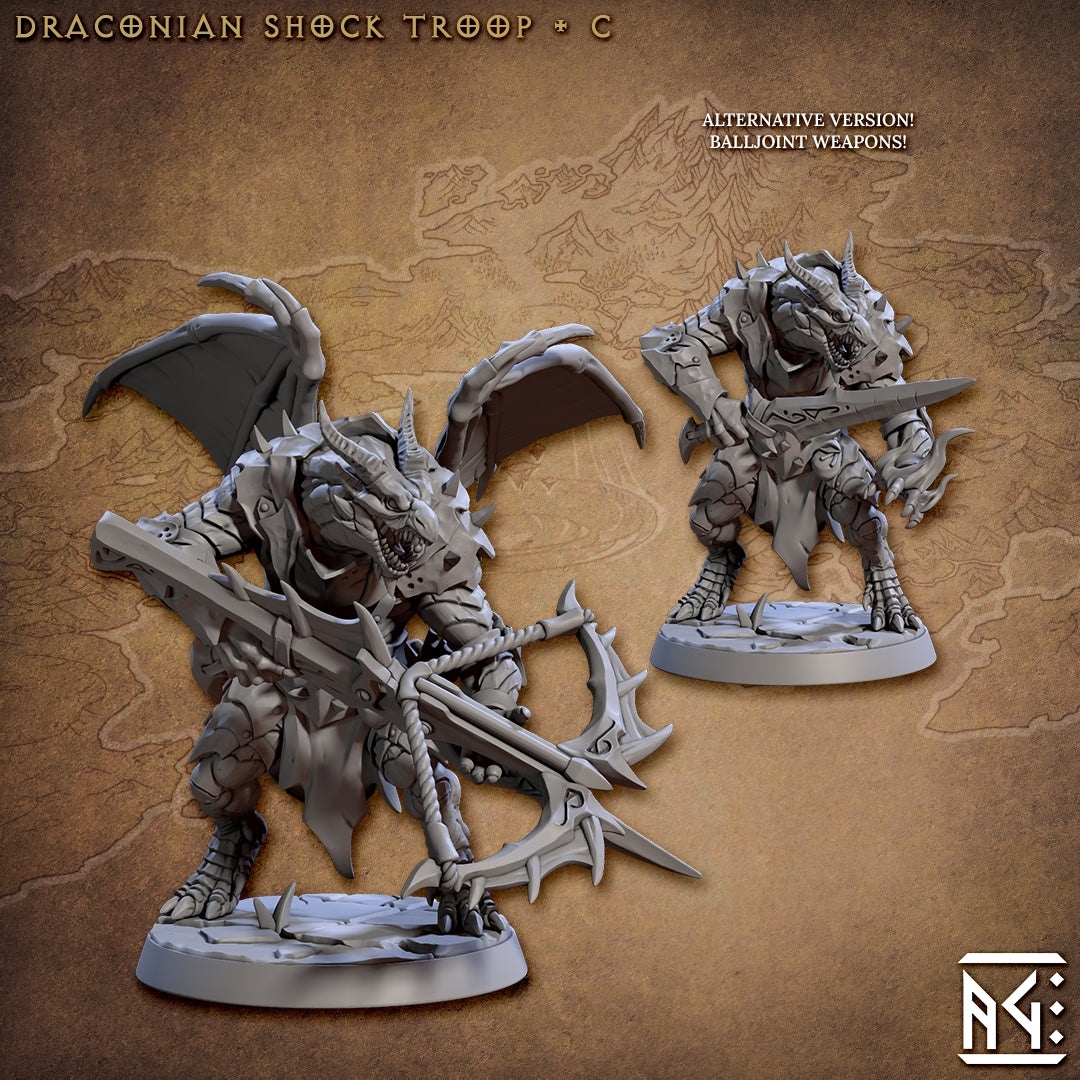 Draconian Shock Troop - 6 Modular Unit