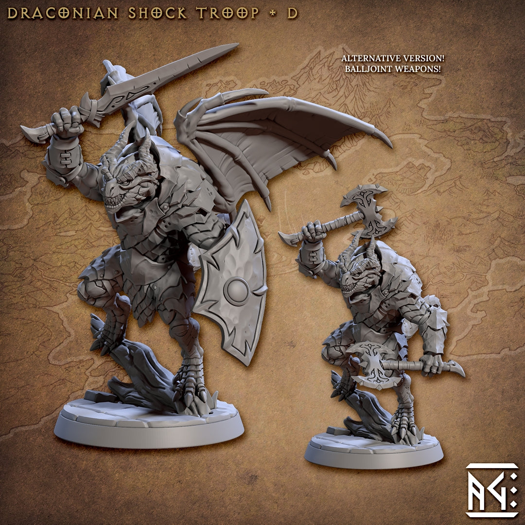 Draconian Shock Troop - 6 Modular Unit
