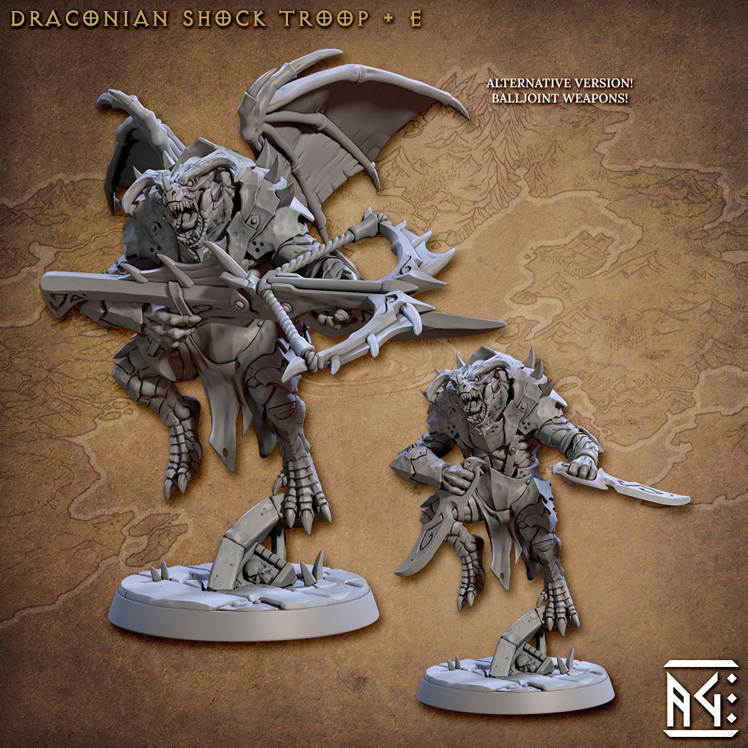 Draconian Shock Troop - 6 Modular Unit