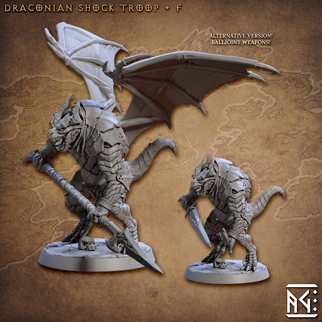 Draconian Shock Troop - 6 Modular Unit