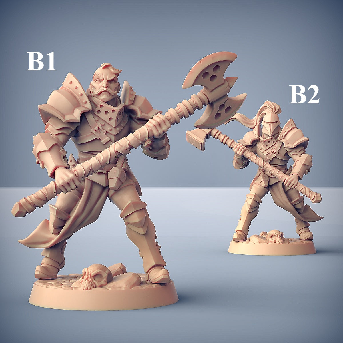 Human Fighters Guild - 6 Modular Unit without Helmets